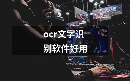 ocr文字识别软件好用-第1张-游戏资讯-神采网