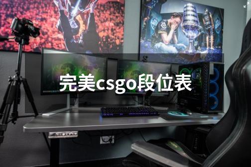 完美csgo段位表-第1张-游戏资讯-神采网