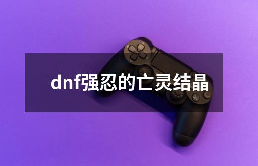 dnf强忍的亡灵结晶-第1张-游戏资讯-神采网